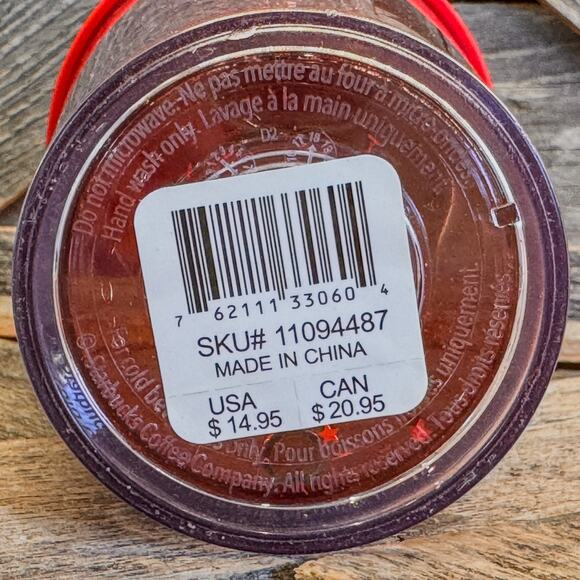 NEW Starbucks 2018 Holiday Red Glitter Grande Cold Cup & Straw, 16 fl oz - Picture 8 of 8